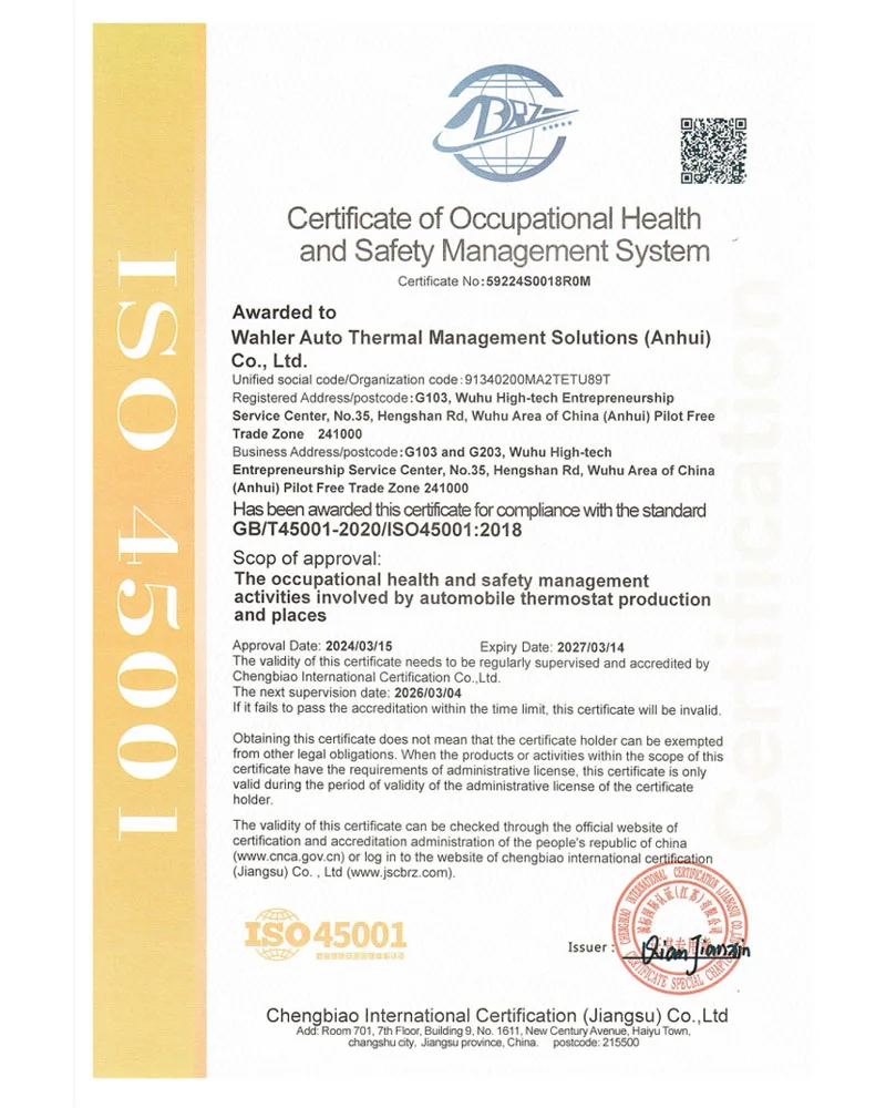ISO 45001Certification
